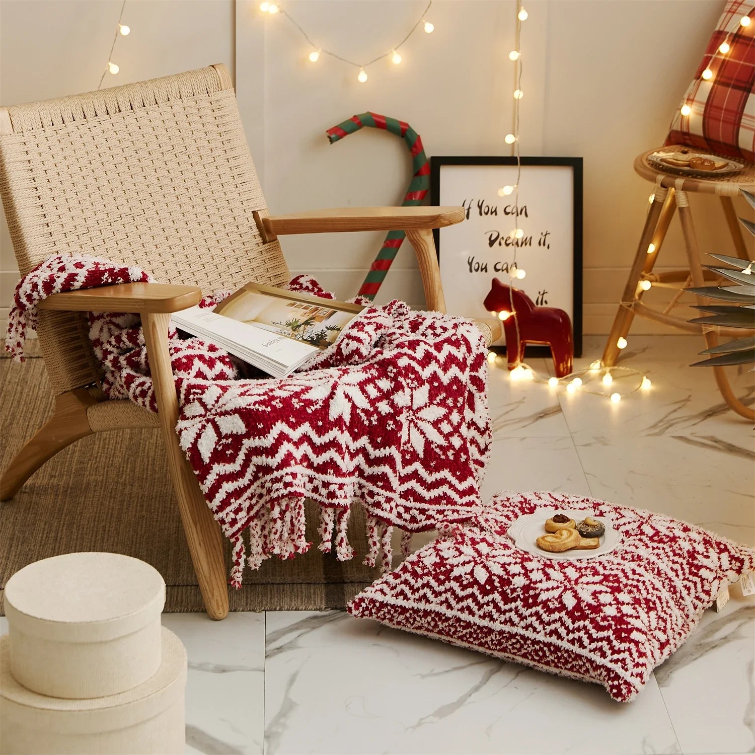 Christmas Chunky Knit Blankets-2