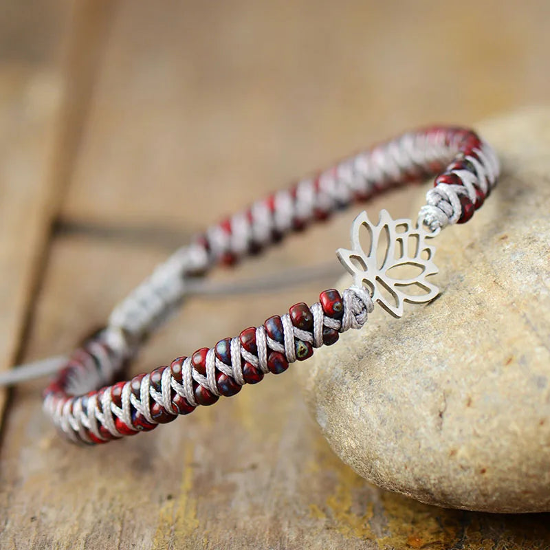 Lotus Charm Spiritual Bracelet-1