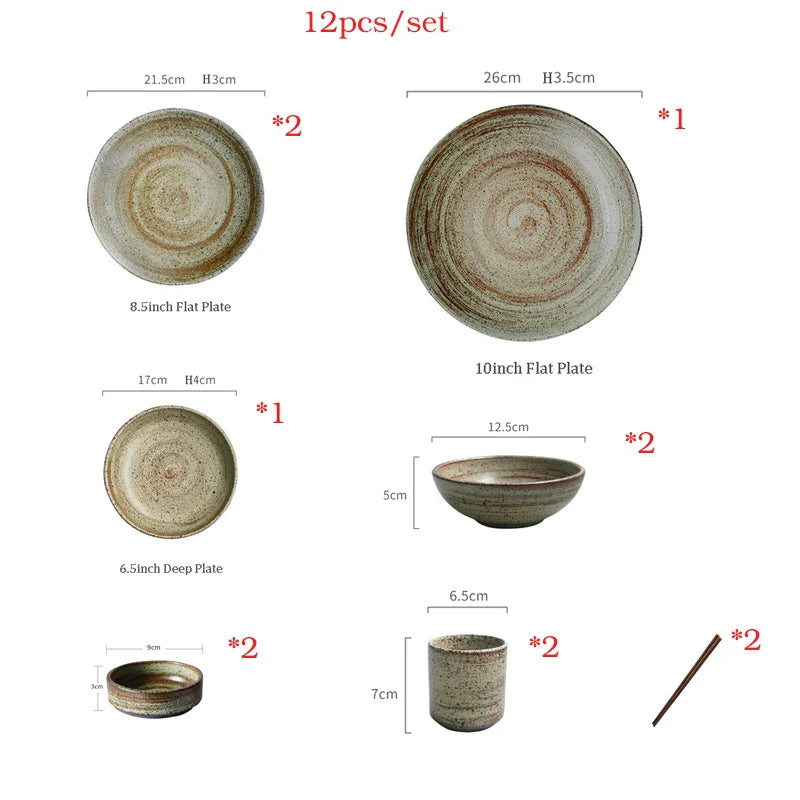 Honoka Handmade Japanese Dinnerware Set-5