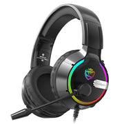 Head mounted gaming headset Soulbytes S19 wired RGB computer headset anchor gaming headset - Memoriex 