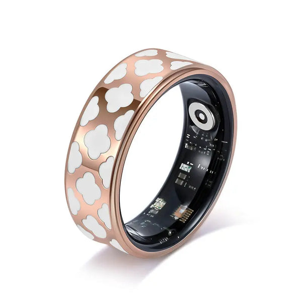 Health Smart Titanium Steel Ring Waterproof Blood Pressure Oxygen Sleep Movement Tracking Multi-Function Ring High-Tech Pair Ring - Memoriex
