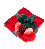 Heart Shampoo Bar in Watermelon with Shea Butter, Liquid Gold Argan Oil and Vitamin B5 - Memoriex 