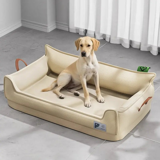 Heavy-Duty All-Weather Dog House: Chew-Resistant, Portable & Washable for Medium/Large Dogs - Memoriex 