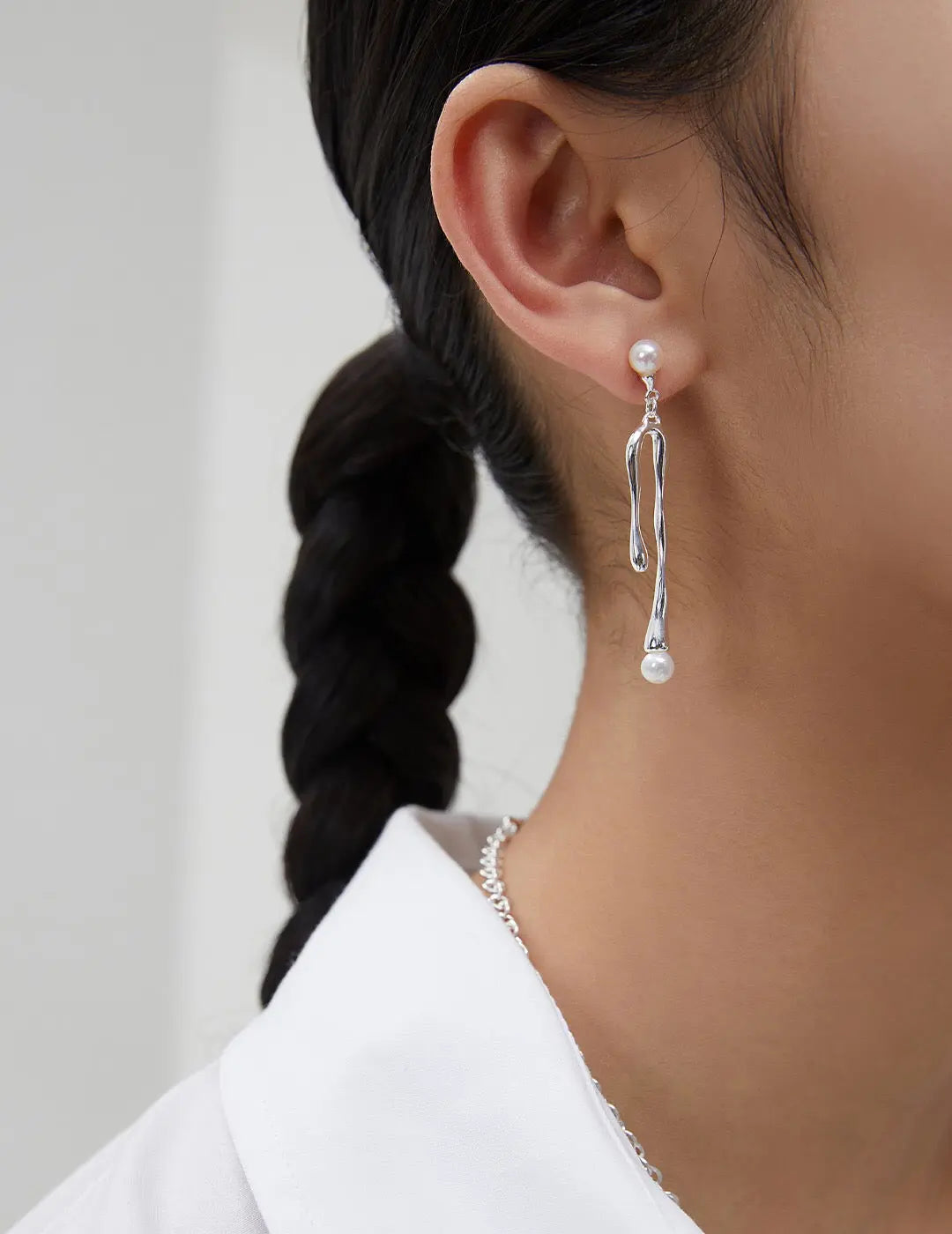 Helene Ocean Asymmetrical Earrings-1