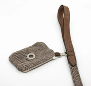 “Herringbone” Dog Poo Bag Holder (Brown) – by Ralph & Co - Memoriex 