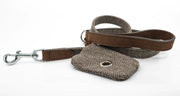 “Herringbone” Dog Poo Bag Holder (Brown) – by Ralph & Co - Memoriex 