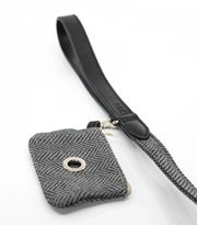 “Herringbone” Dog Poo Bag Holder (Grey) – by Ralph & Co - Memoriex 