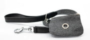 “Herringbone” Dog Poo Bag Holder (Grey) – by Ralph & Co - Memoriex 