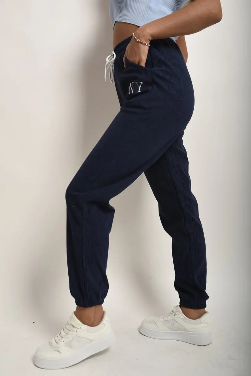 High Waisted Drawstring Trouser with Pockets-1