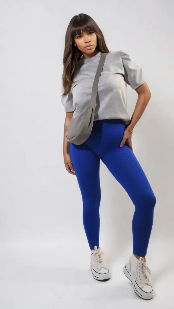 High Waisted Wide Band Leggings-8