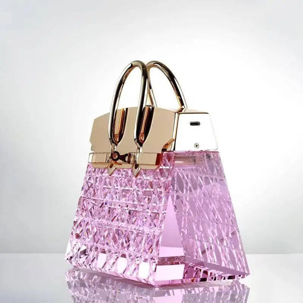 High-end crystal bag table lamp decorative ornaments handbag crystal lamp bedroom table lamp portable - Memoriex 
