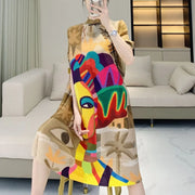 High-end exquisite Chinese style age-reducing mid-length pleated dress - Memoriex 