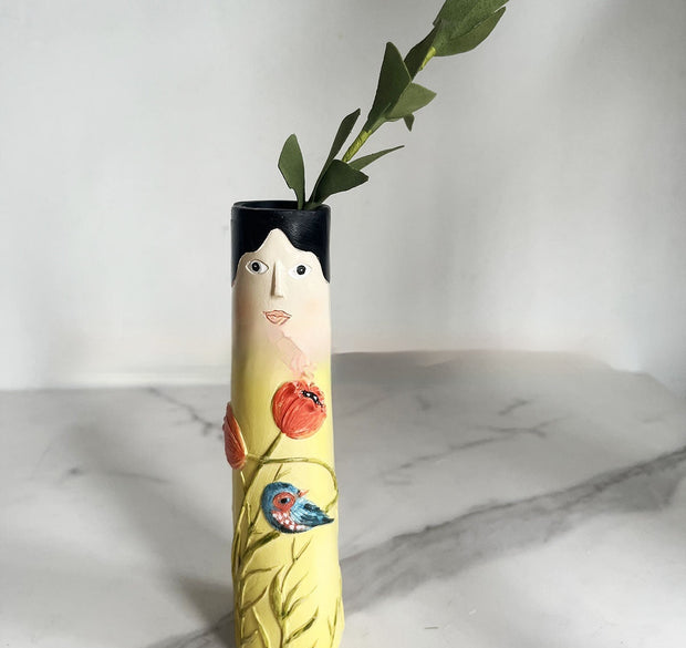 Home Decoration Sunshine Family Bud Vase Home Indoor Outdoor Vase Art Decoration Sculptured Ornaments - Memoriex 