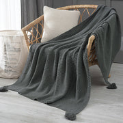 Household Fashionable Knitted Sofa Blanket - Memoriex 