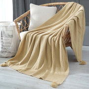 Household Fashionable Knitted Sofa Blanket - Memoriex 