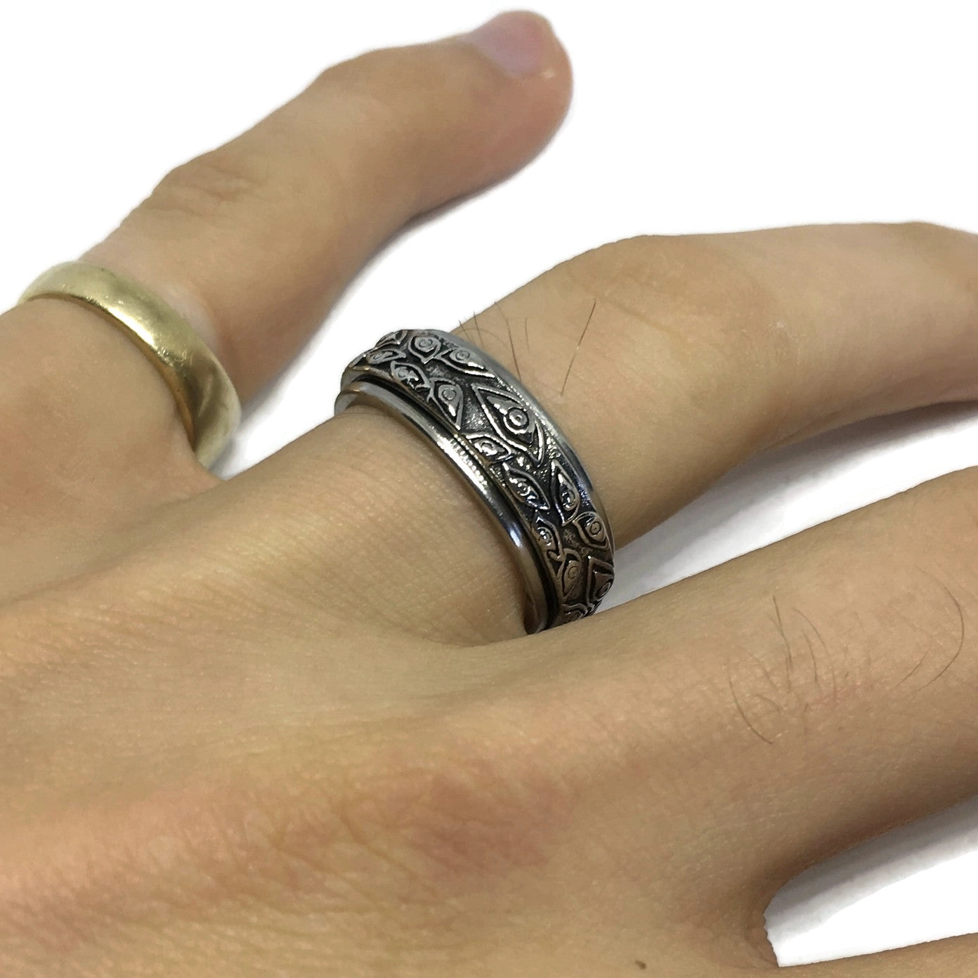 Third Eye Spinning Band Ring-1