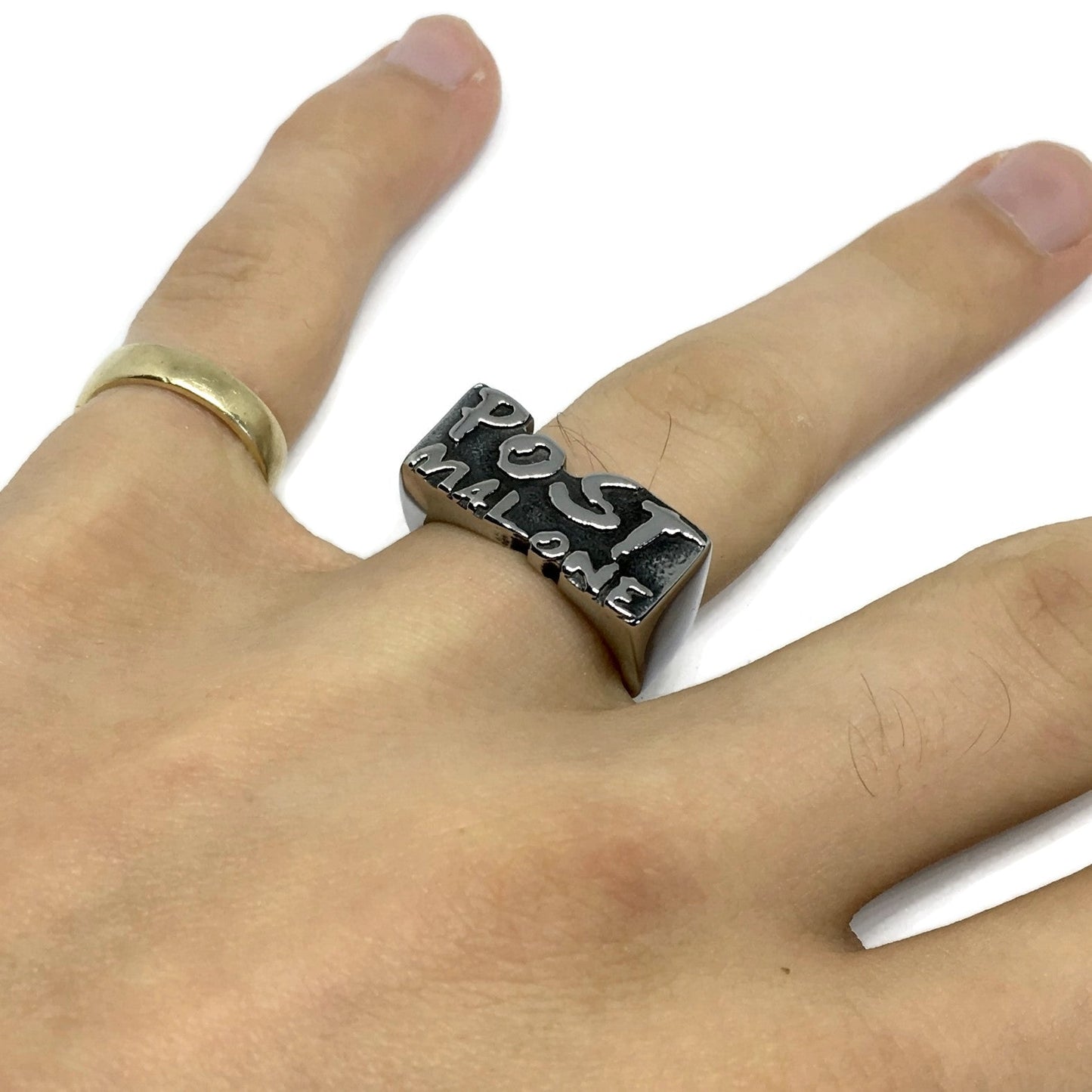 Post Malone Inspired Steel Ring-1