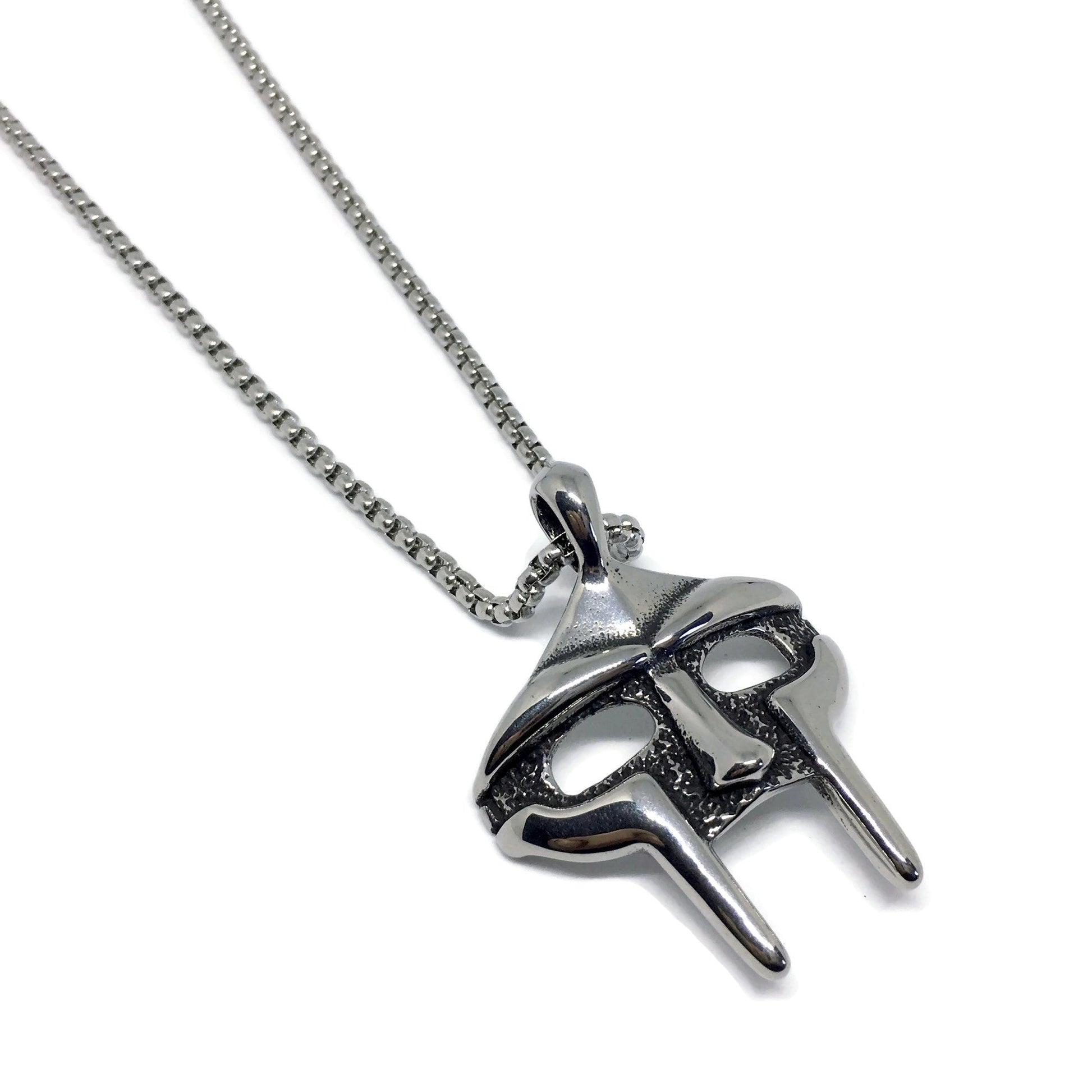 MF DOOM Mask Steel Necklace-0