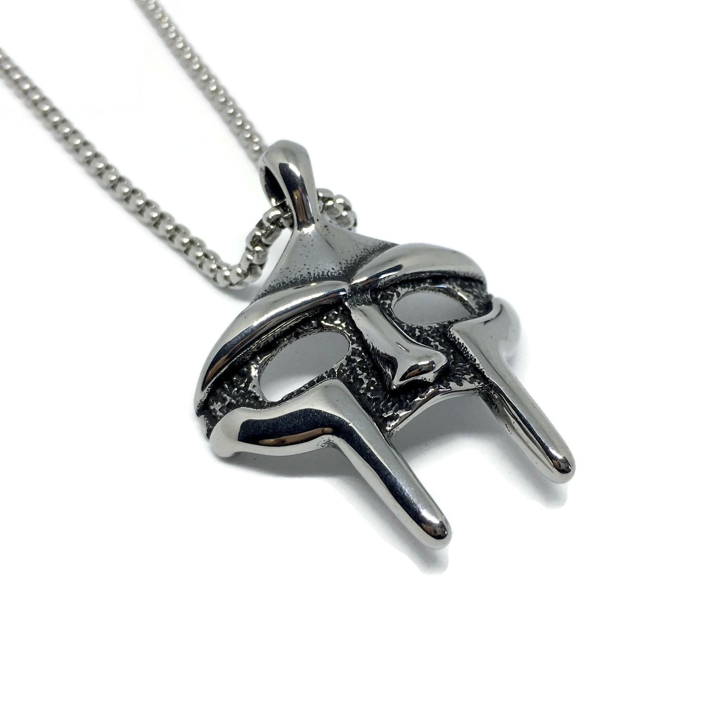 MF DOOM Mask Steel Necklace-1