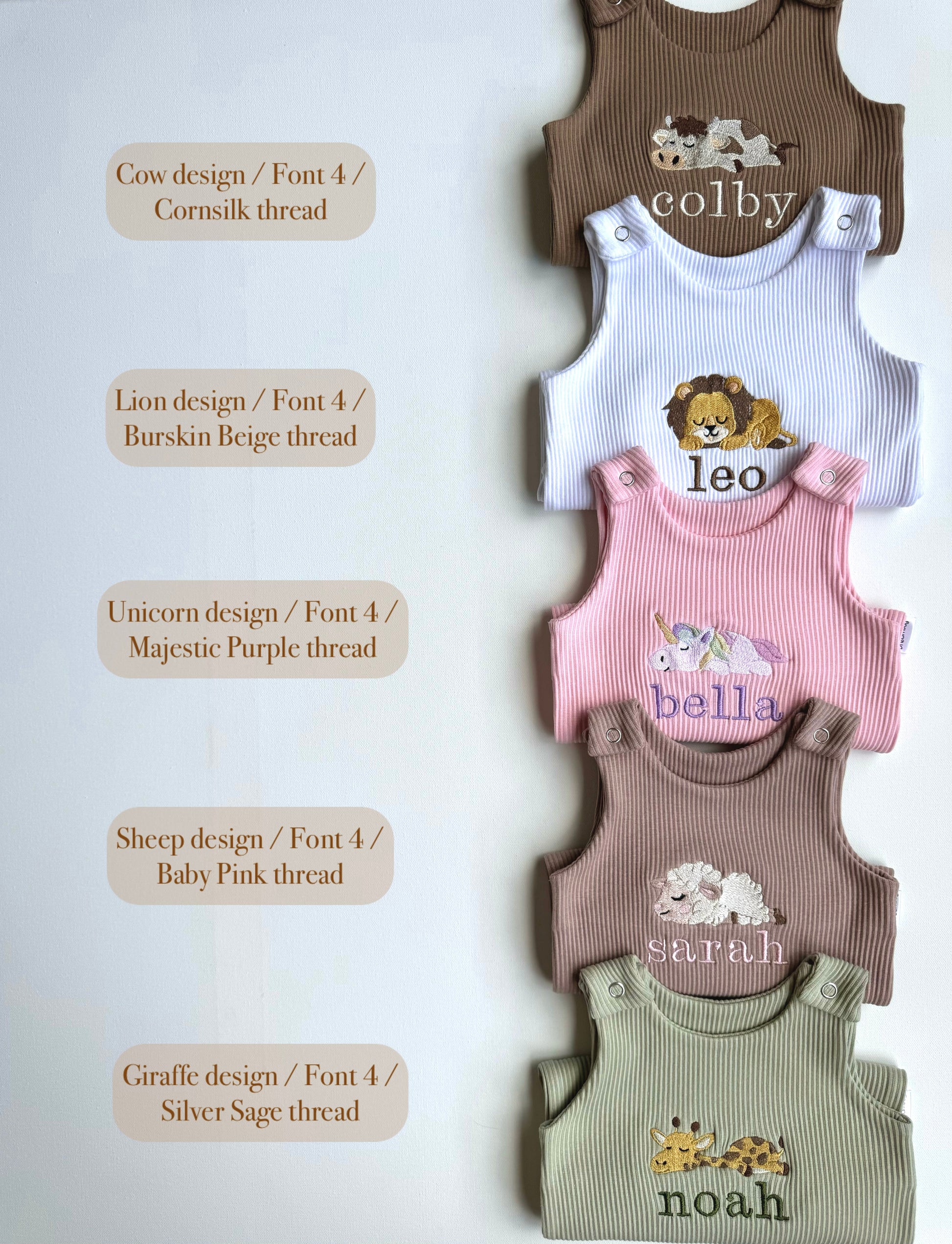 Safari Theme Personalised Dungarees-1