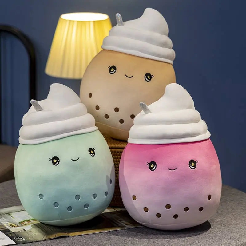 Ice Cream Bubble Milk Tea Plush Toy-0