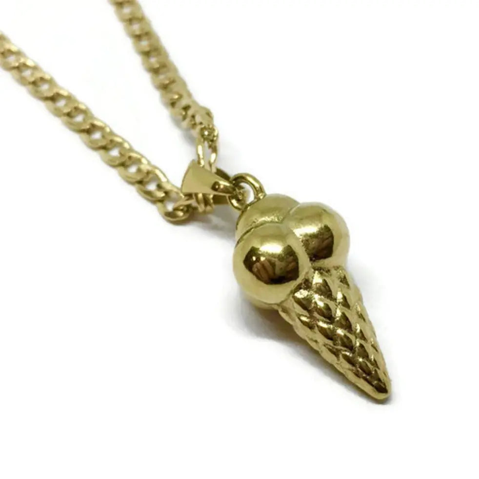 Ice Cream Cone Necklace-3