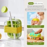 Ice - covered tray; freezer - overflow prevention ice tray - Memoriex