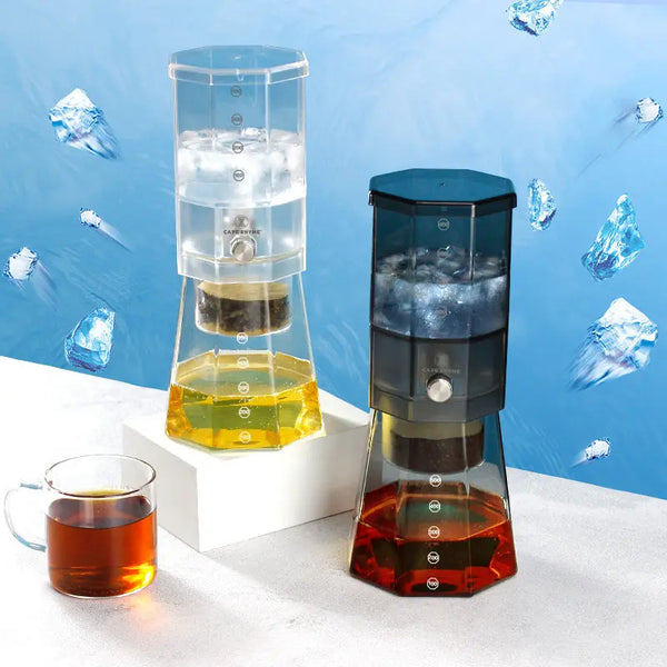 Ice drop coffee pot High borosilicate glass cold extraction pot Hand wash coffee pot - Memoriex 