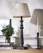 Incia Rustic Column Table Lamp - Memoriex 
