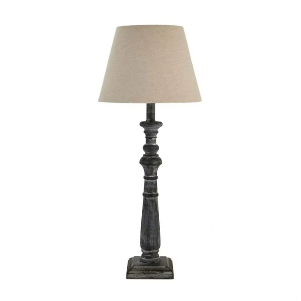 Incia Rustic Column Table Lamp - Memoriex 