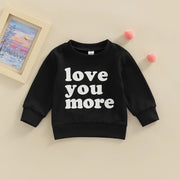 Infants And Toddlers Casual Letters Long-sleeved T-shirt Sweatshirt - Memoriex 