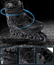 Inline Skates Professional Slalom Adult Roller Skating Shoes Sliding Free Skate Patins Size 35-46 - Memoriex 
