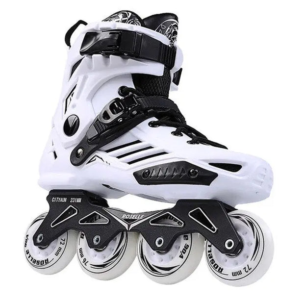 Inline Skates Professional Slalom Adult Roller Skating Shoes Sliding Free Skate Patins Size 35-46 - Memoriex 