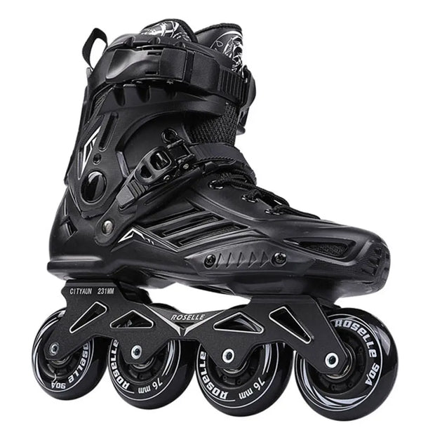 Inline Skates Professional Slalom Adult Roller Skating Shoes Sliding Free Skate Patins Size 35-46 - Memoriex 