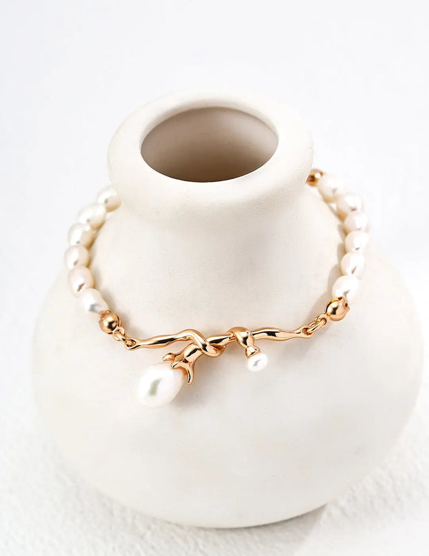 Intertwined Fate Pearl Bracelet-1