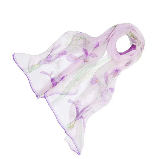 Iris - 100% Pure Silk Scarf-0