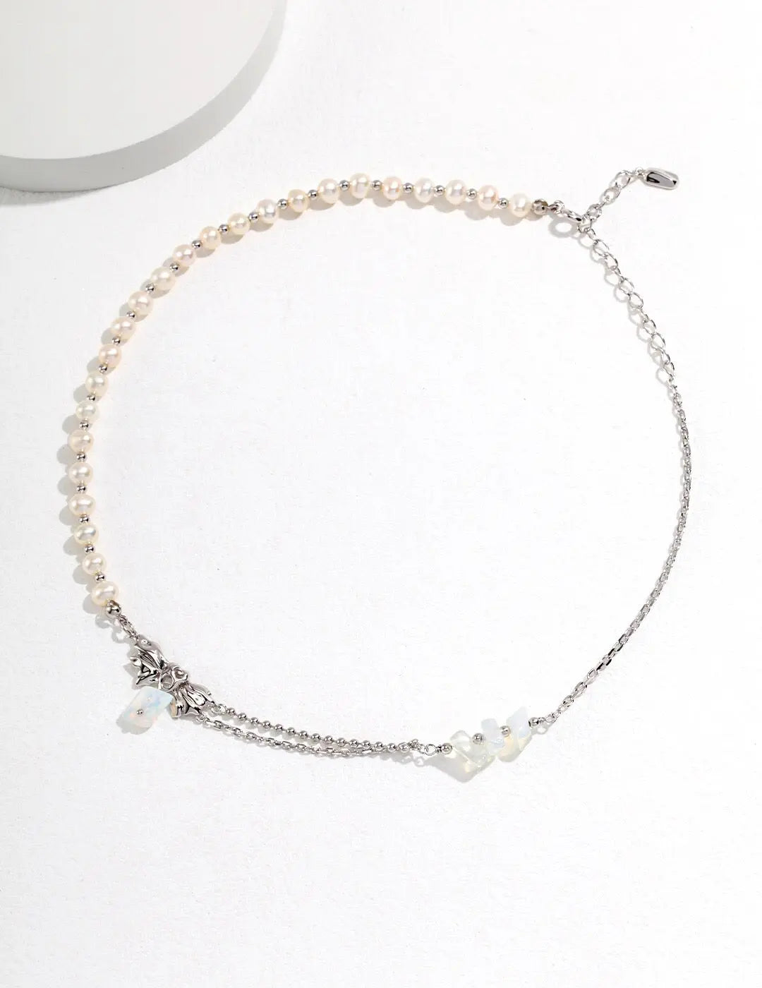 Irregular Design Opal Pearl Necklace-2