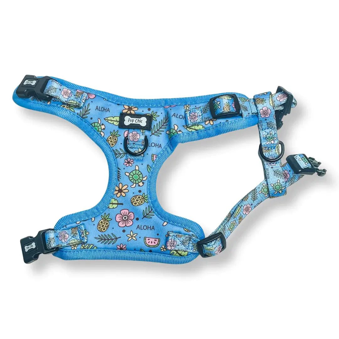 Island Breeze Step-In Adjustable Dog Harness by Pup Chic Boutique - Memoriex