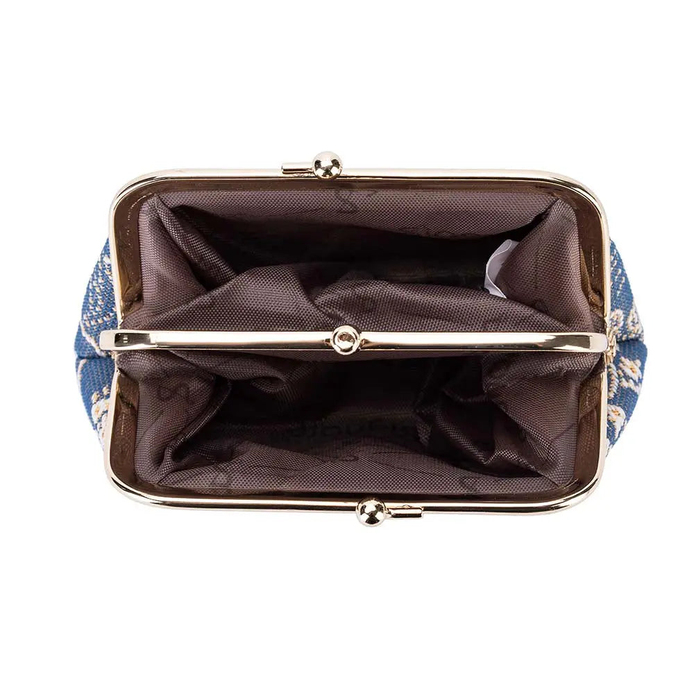 Jane Austen Blue - Frame Purse-2