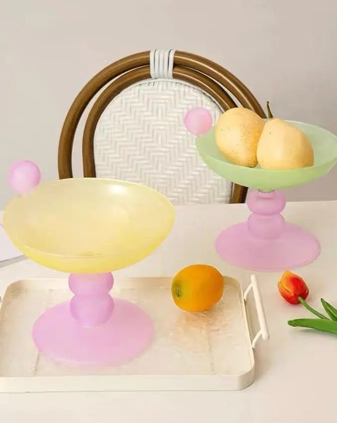 Jelly Bean Fruit Bowl - Whimsical Eclectic Dopamine Centerpiece For Table Setting-4