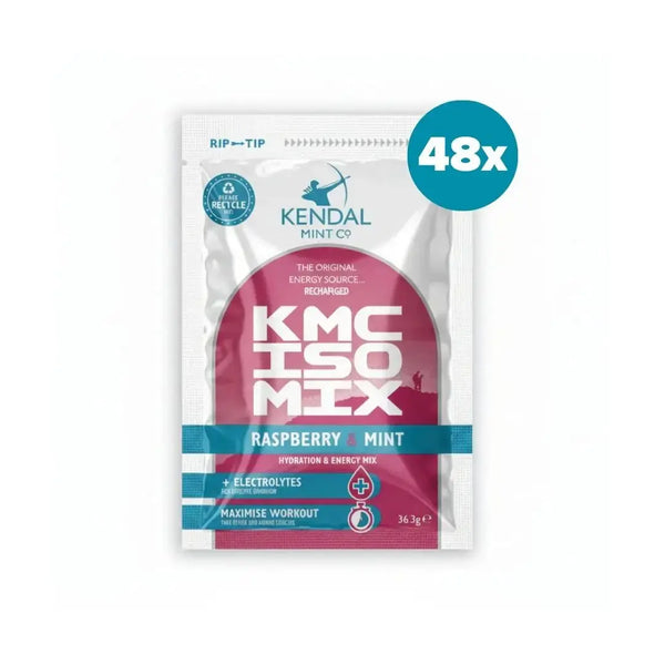 KMC ISO MIX Isotonic Hydration Raspberry Mint | +Electrolytes | Vegan & Gluten Free | 48 x 37g-0