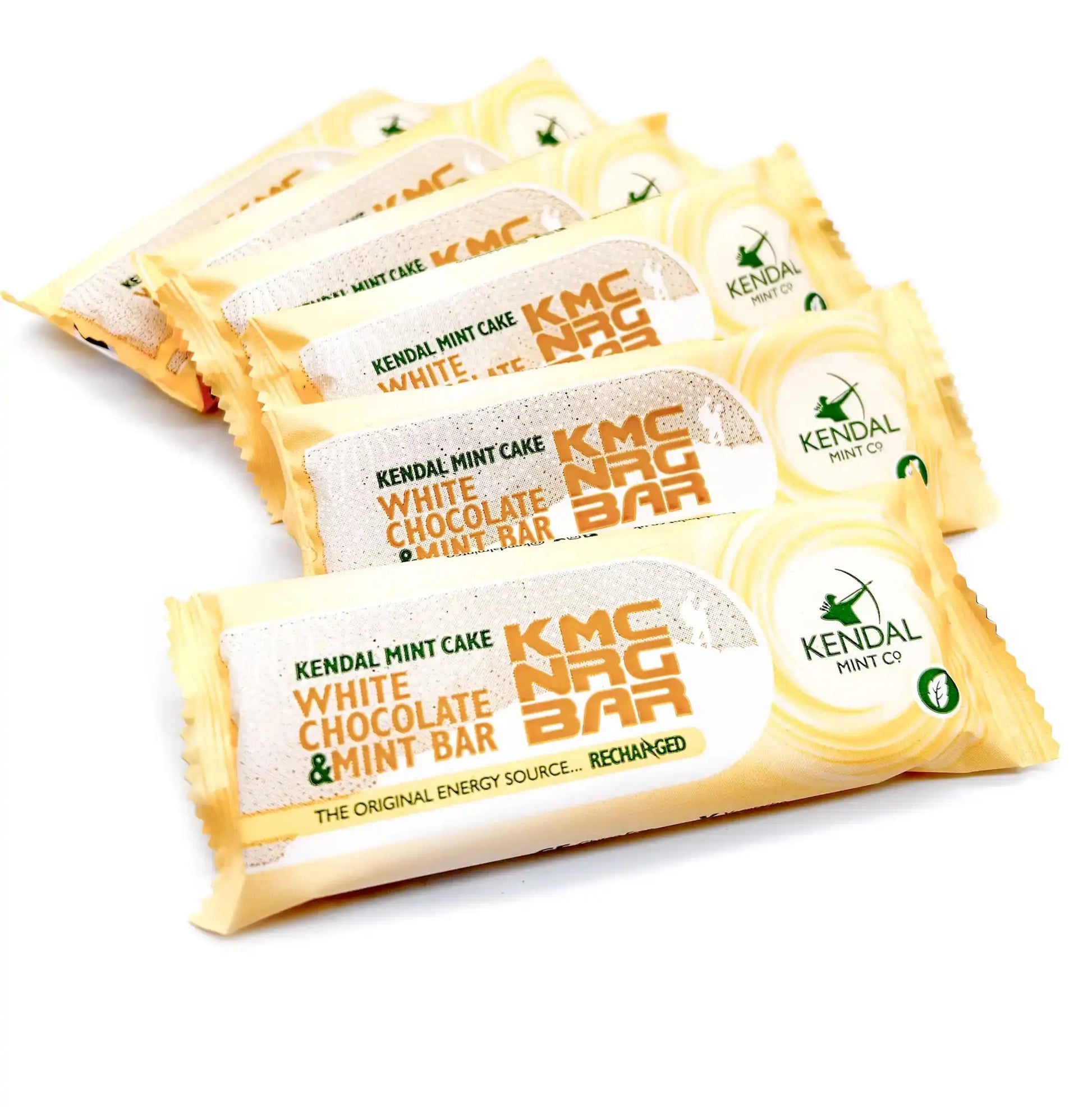 KMC NRG BAR: White Chocolate Coated Kendal Mint Cake 50g (Clearance) - Memoriex 