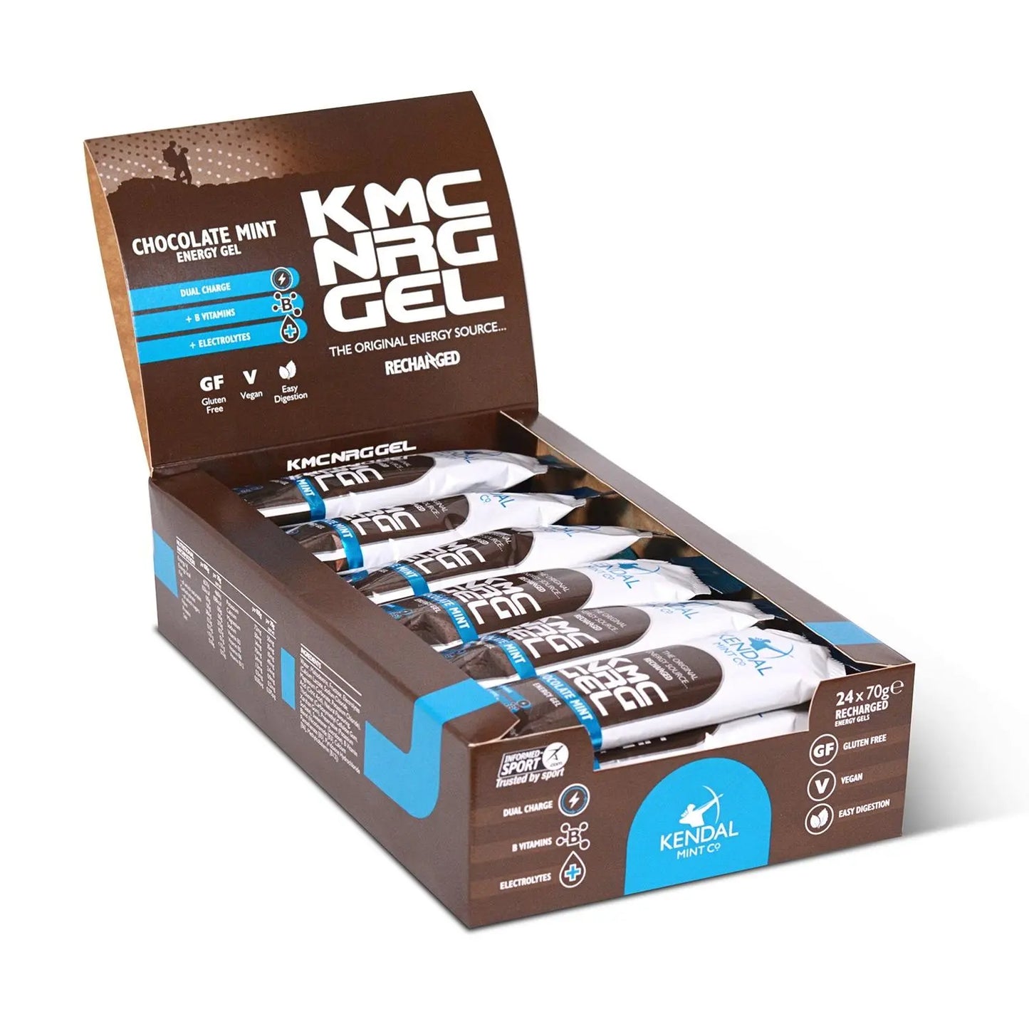 KMC NRG GEL Chocolate Mint Energy Gel 70g-4