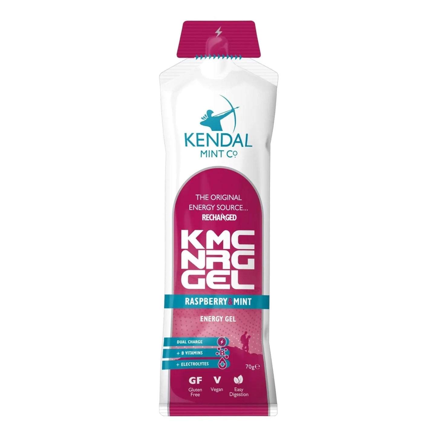 KMC NRG GEL Raspberry & Mint Energy Gel 70g-3