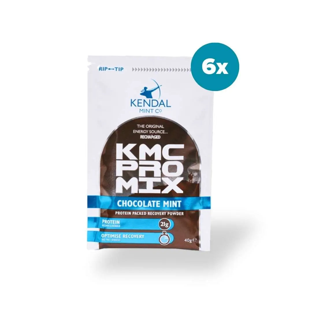 KMC PRO MIX Whey Protein Recovery Powder | Chocolate Mint Flavour | 6 x 40g-0