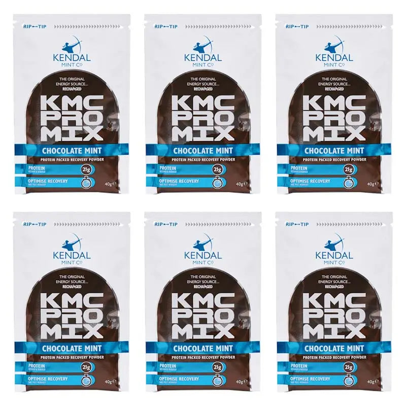 KMC PRO MIX Whey Protein Recovery Powder | Chocolate Mint Flavour | 6 x 40g-1