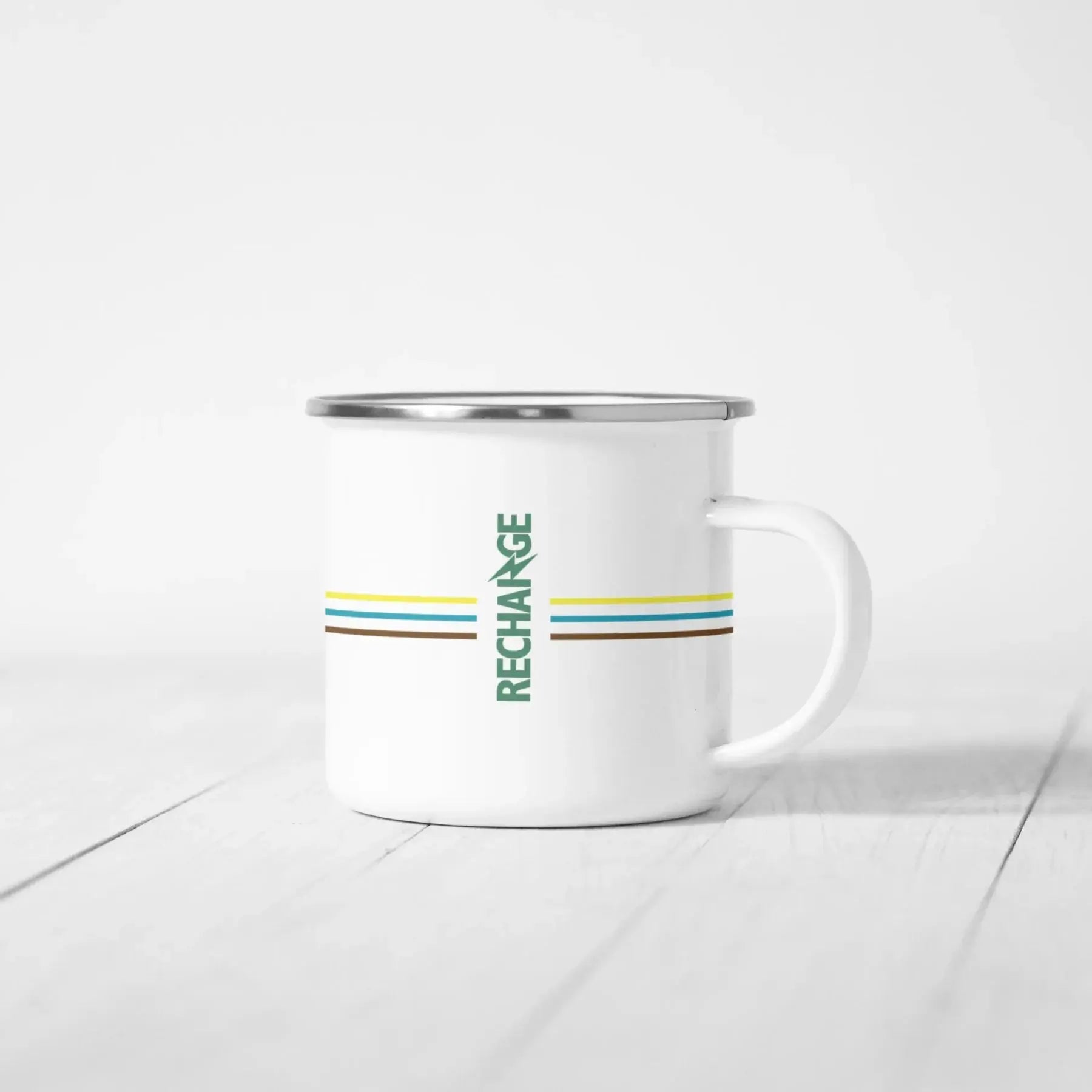 Kendal Mint Co® Enamel Mug "Recharge"-4