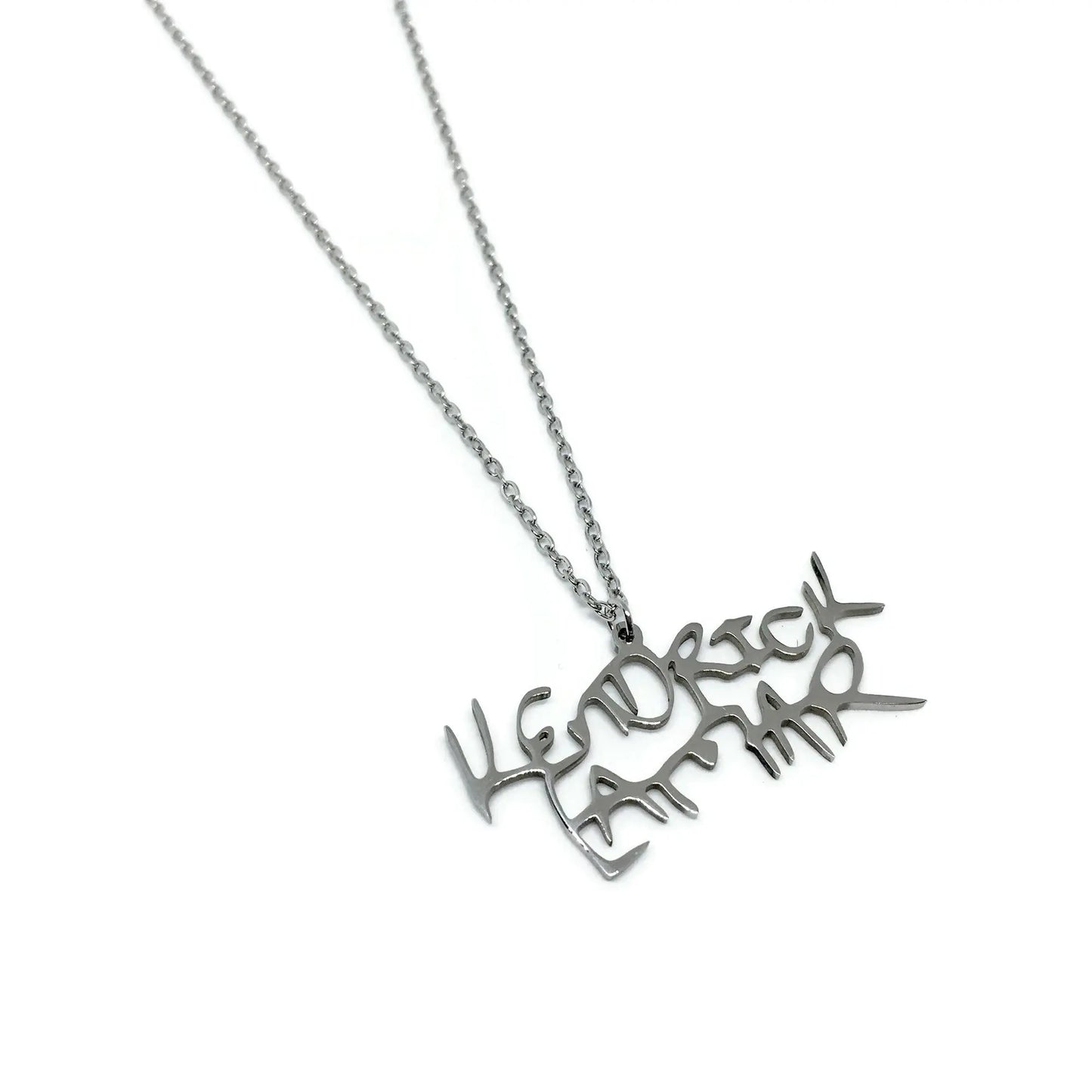 Kendrick Lamar Steel Necklace-2