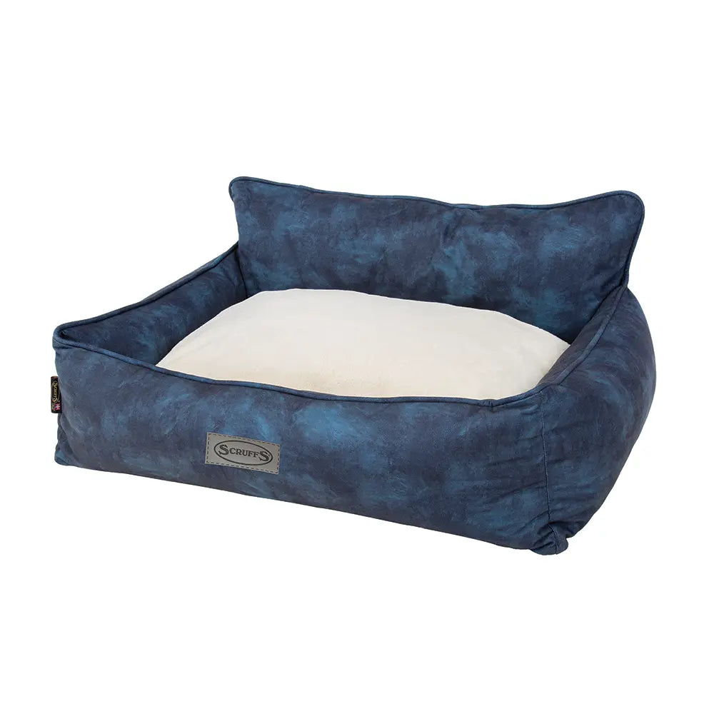 Kensington Box Dog Bed (in Cream, Chocolate, Navy or Grey) by Scruffs - Memoriex