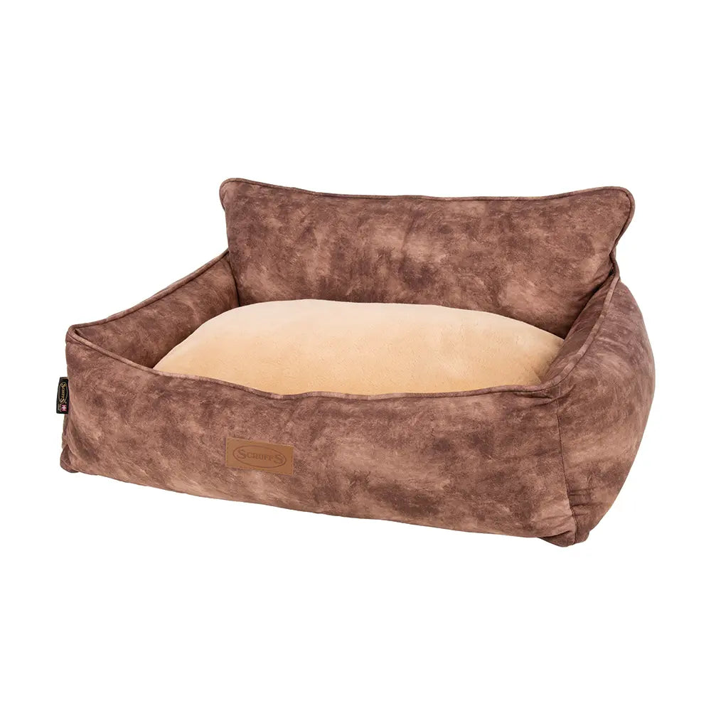 Kensington Box Dog Bed (in Cream, Chocolate, Navy or Grey) by Scruffs - Memoriex